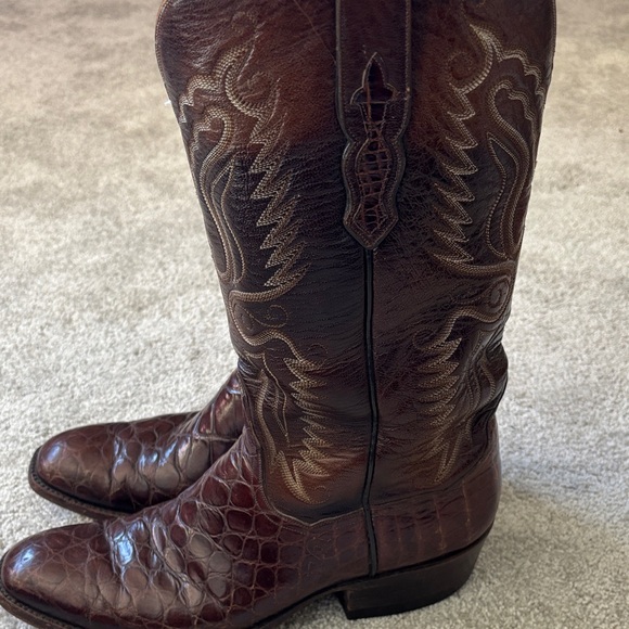 Custom Men's Brown Leather Western Boots - Picture 10 of 10